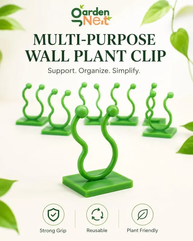 GardenNest Wall Plant Support Clips | Set of 30