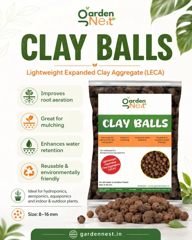 GardenNest LECA Clay Balls for Plants | Growing Media