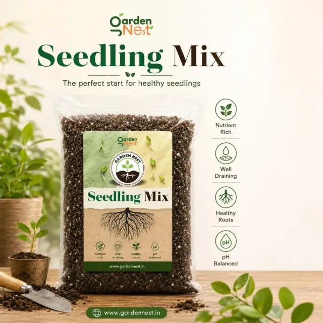 GardenNest Seedling Mix for Seed Germination and Nursery Plants