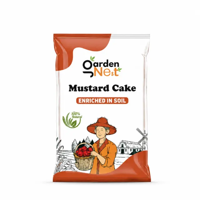 GardenNest Mustard Cake Powder for Plants | Organic Plant Nutrient