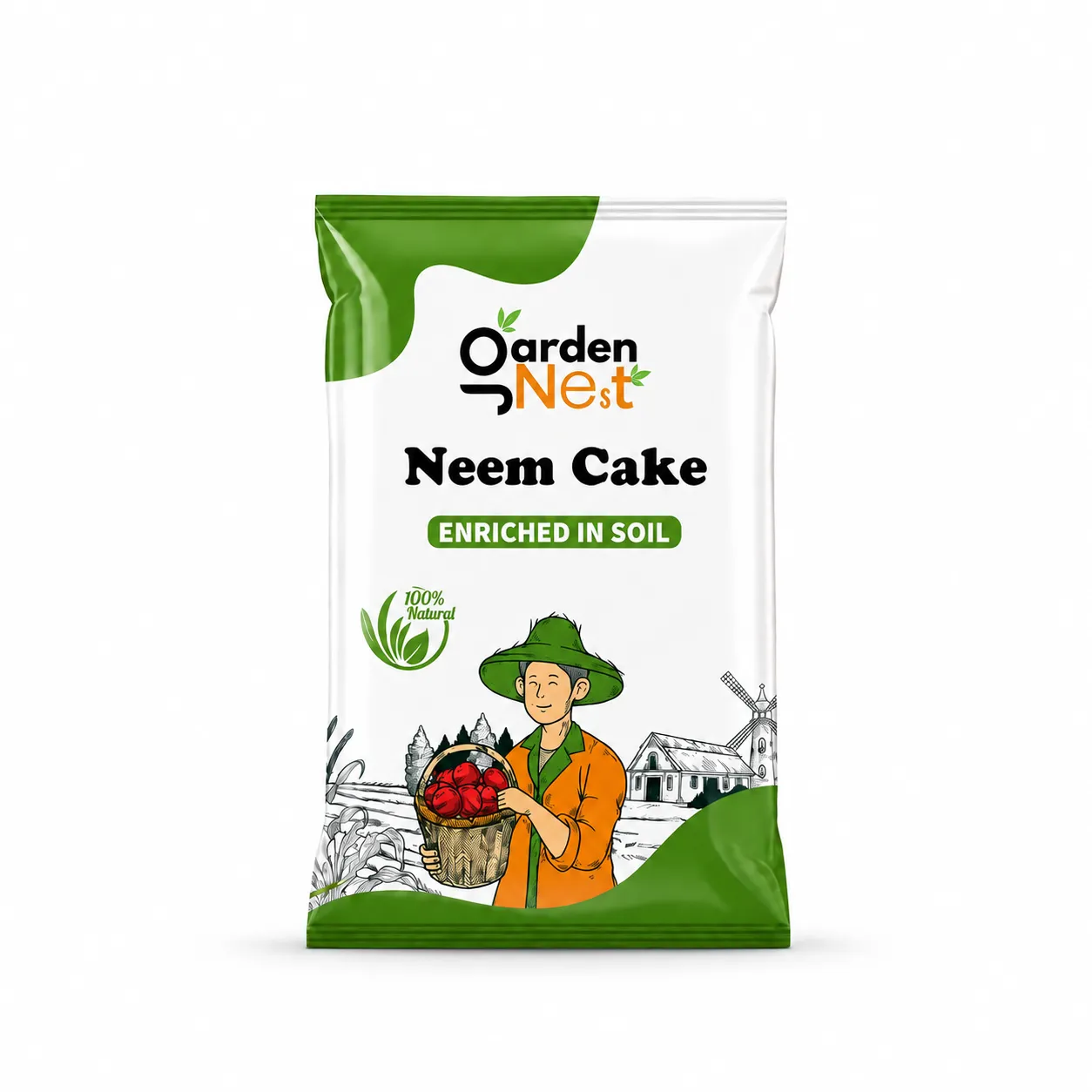 GardenNest Neem Cake Powder for Plants | Organic Soil Conditioner